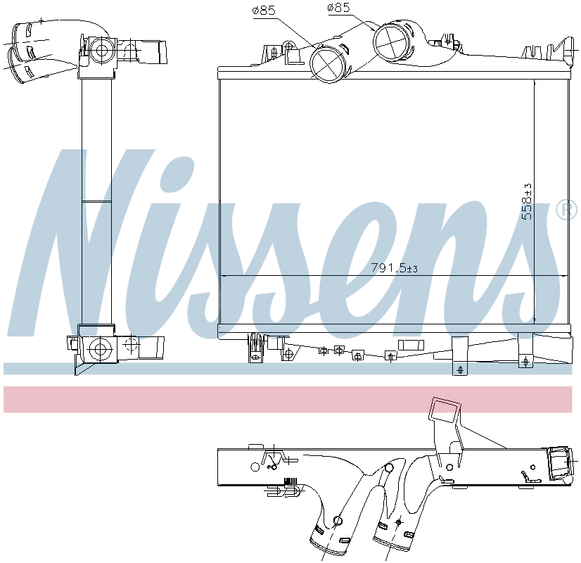 Nissens Charge Air Intercooler 97038