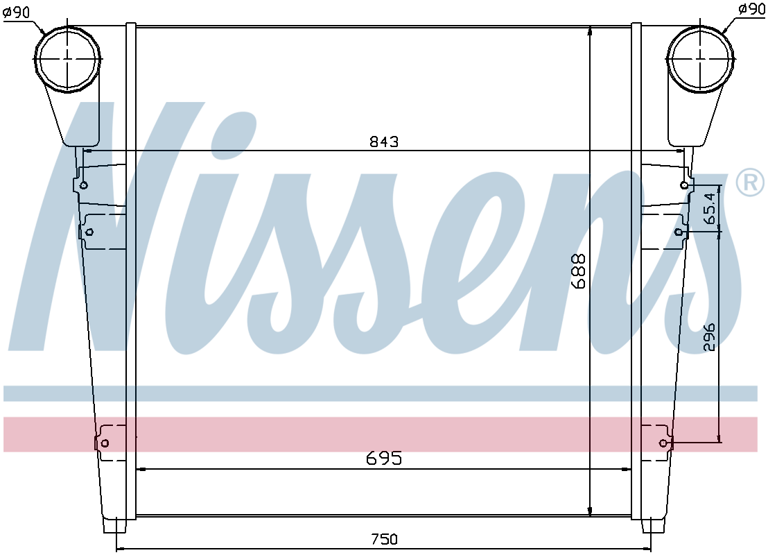 Nissens Charge Air Intercooler 97052