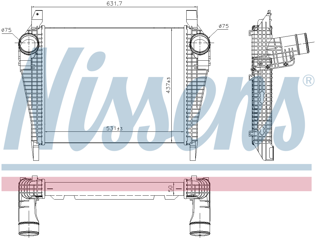 Nissens Charge Air Intercooler 97064