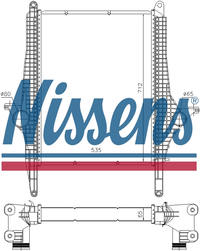 NISSENS Charge Air Intercooler 97067