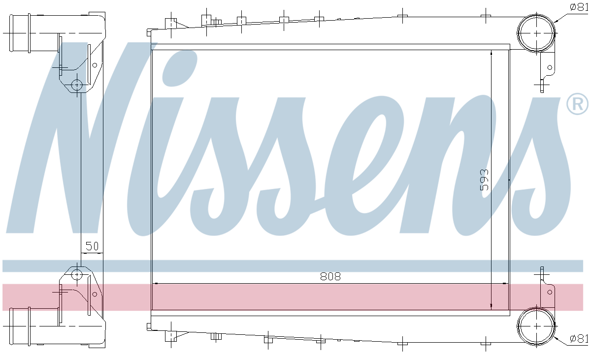 Nissens Charge Air Intercooler 97070