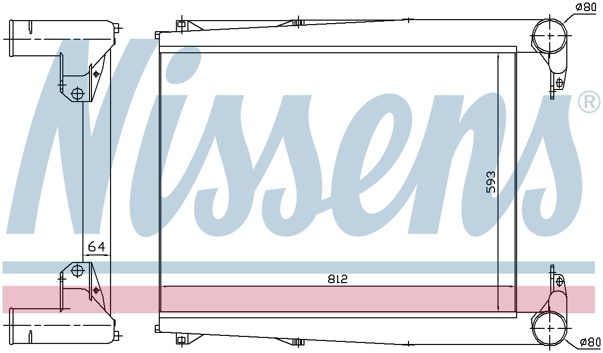 Nissens Charge Air Intercooler 97074