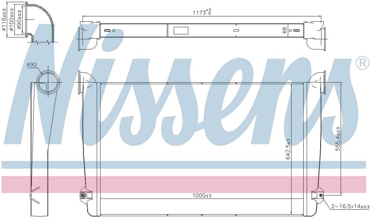 Nissens Charge Air Intercooler 97078