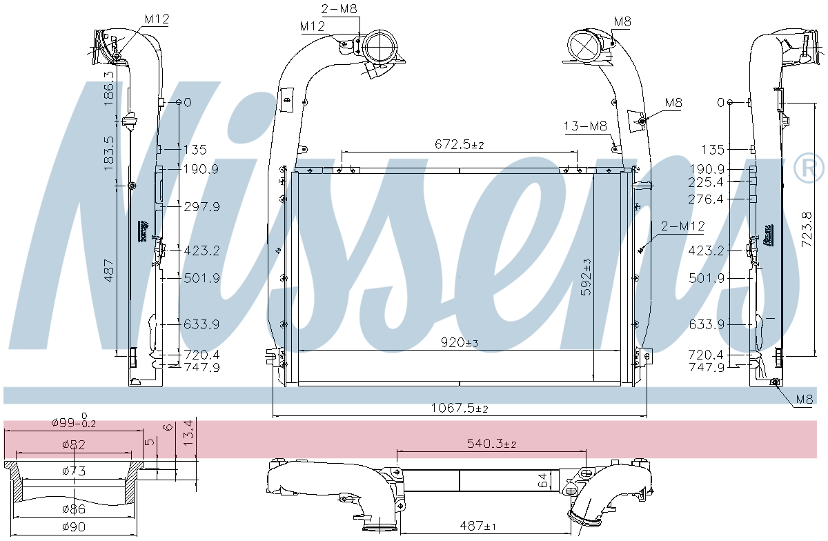 Nissens Charge Air Intercooler 97084