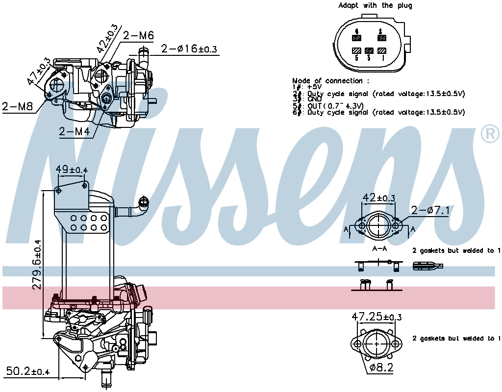 Nissens EGR Valve 98358