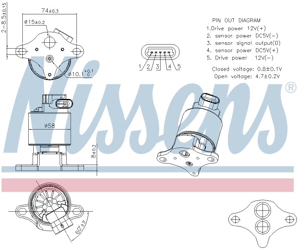 Nissens EGR Valve 98360