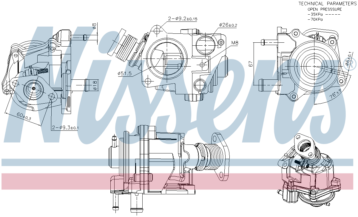 Nissens EGR Valve 98424
