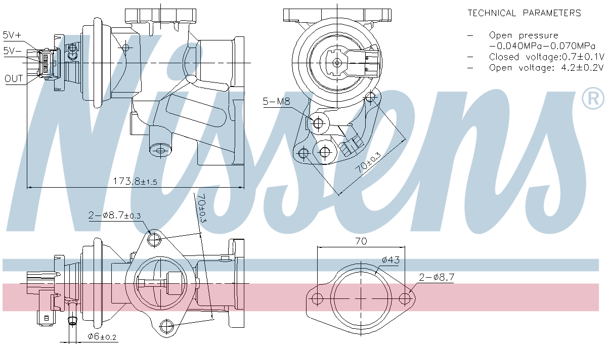 Nissens EGR Valve 98475