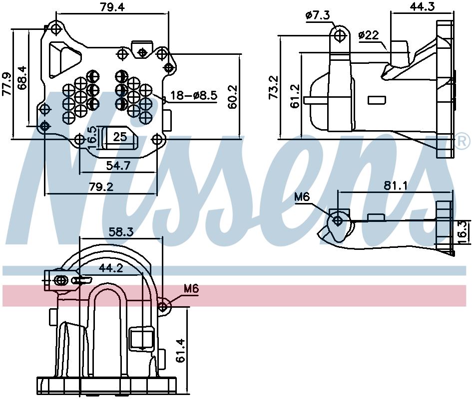 Nissens EGR Cooler 989313