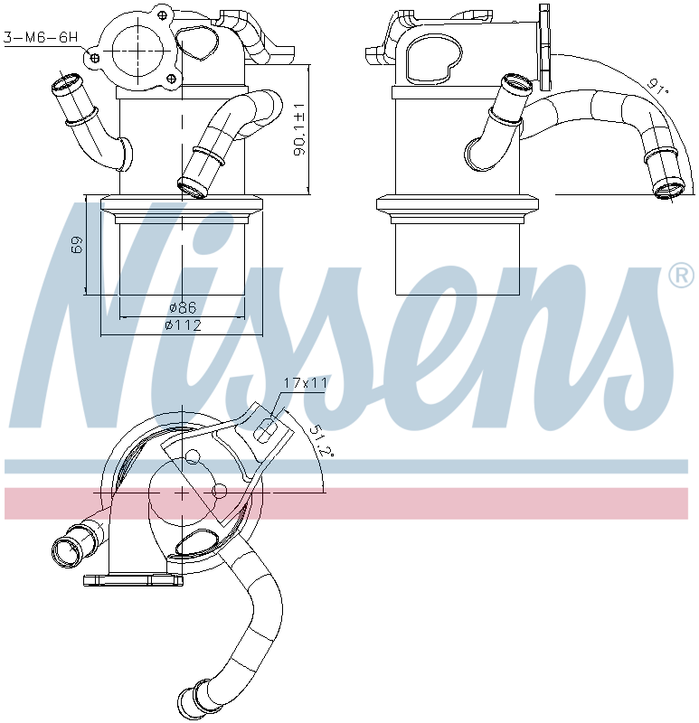 Nissens EGR Cooler 989315