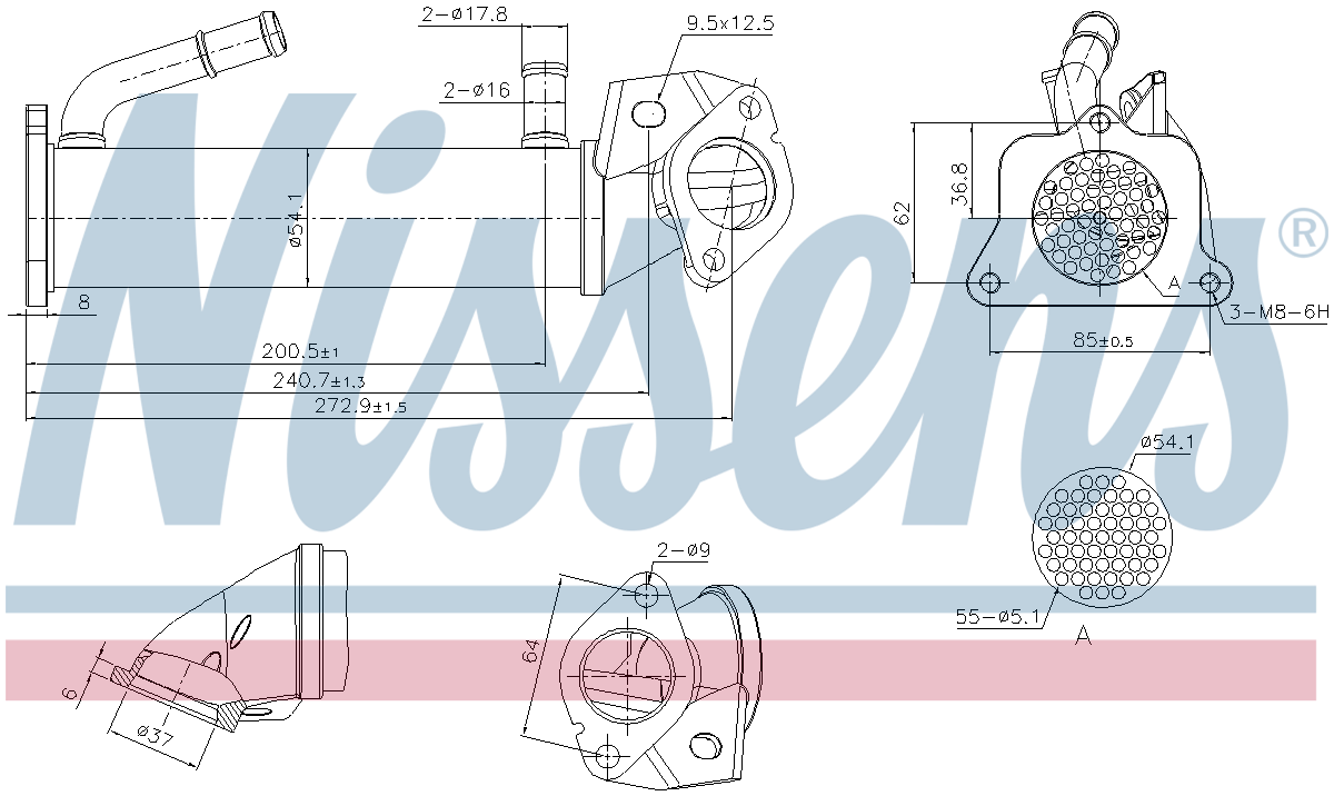 Nissens EGR Cooler 989321
