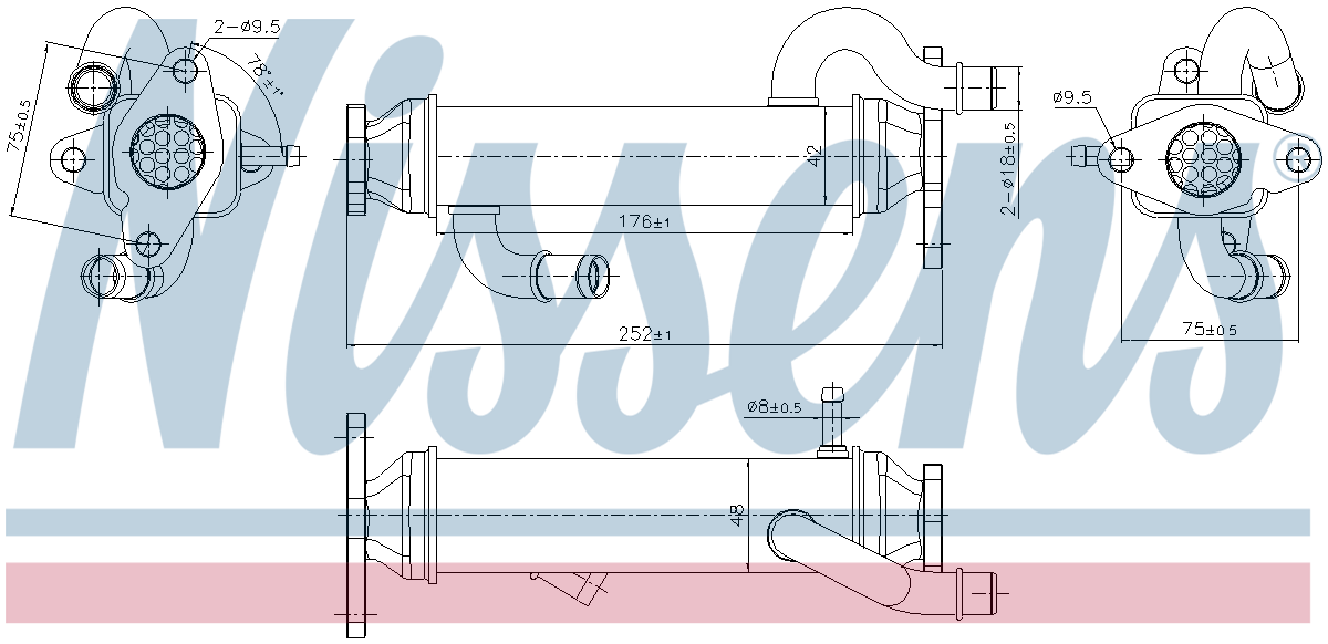 Nissens EGR Cooler 989328