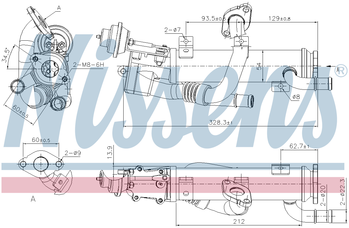 Nissens EGR Cooler 989329