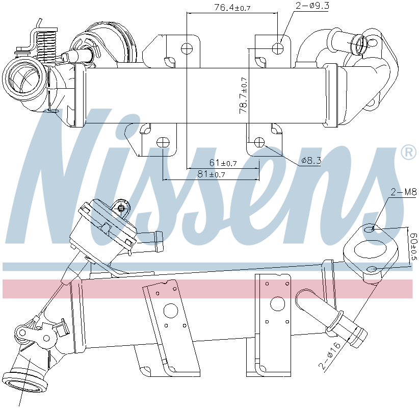 Nissens EGR Cooler 989389