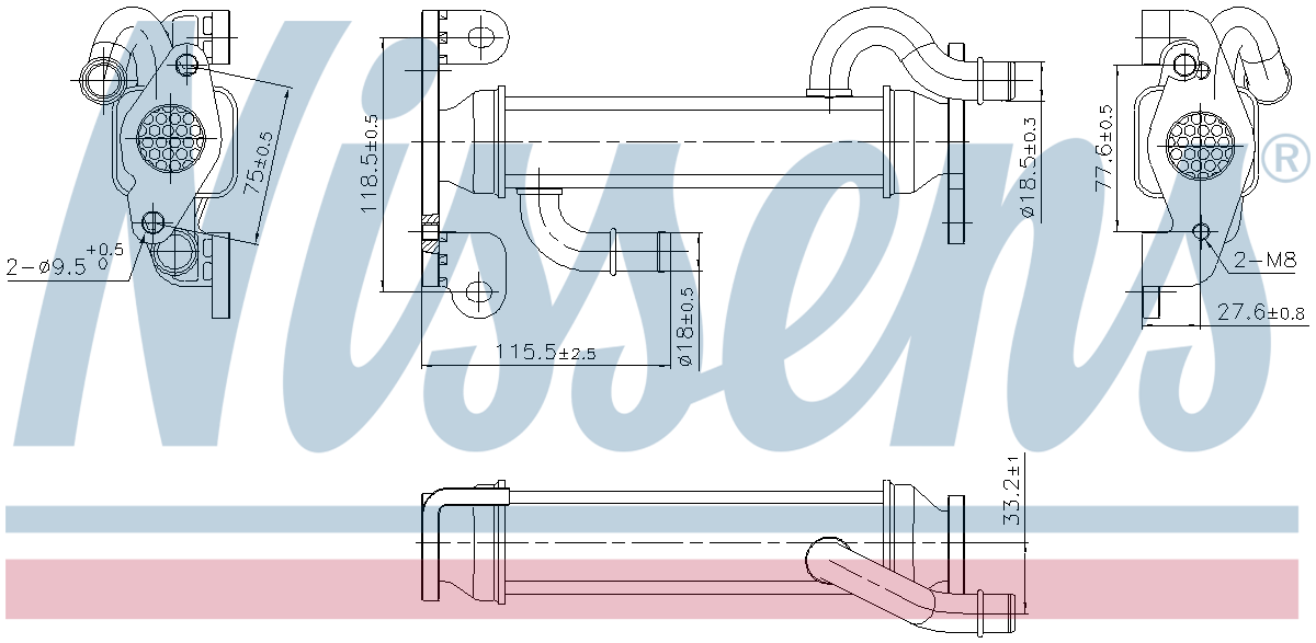 Nissens EGR Cooler 989400