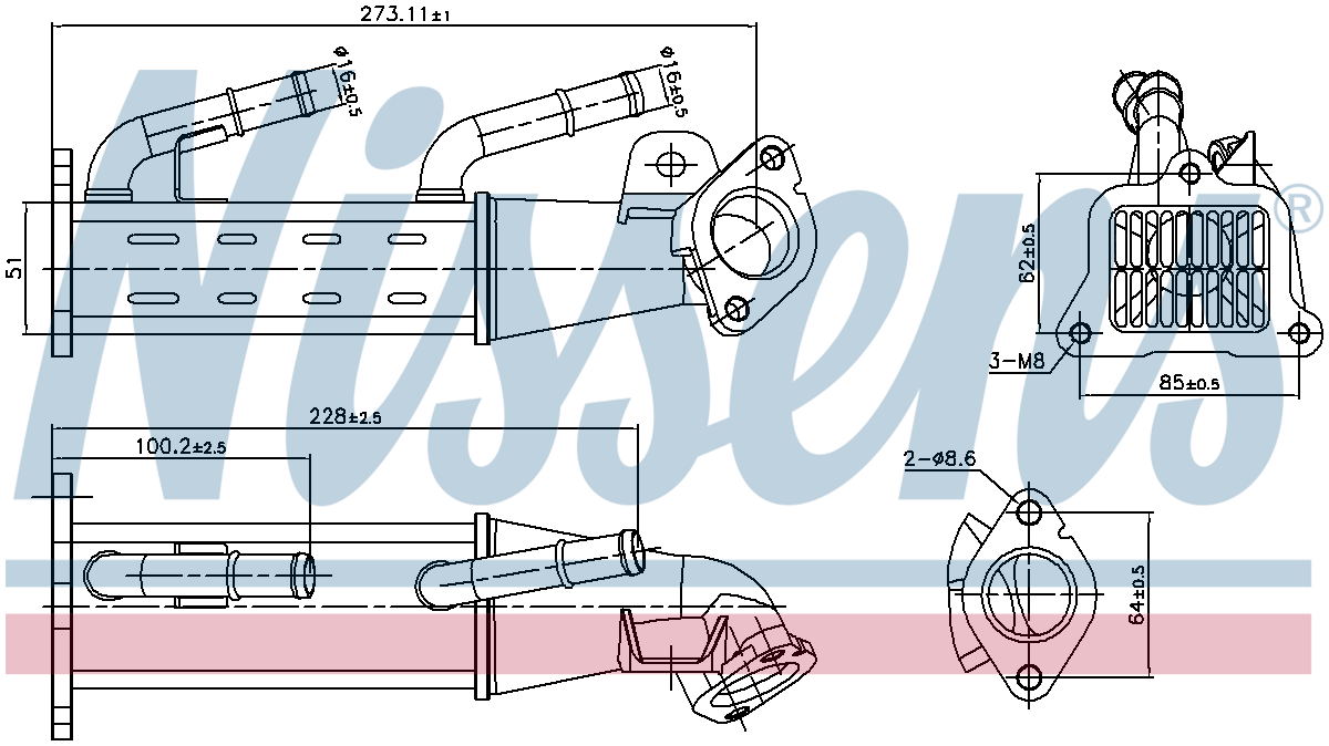 Nissens EGR Cooler 989404