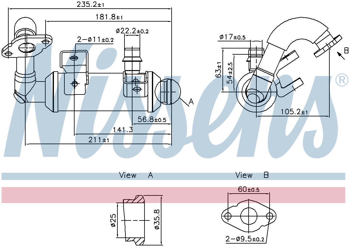 Nissens EGR Cooler 989405