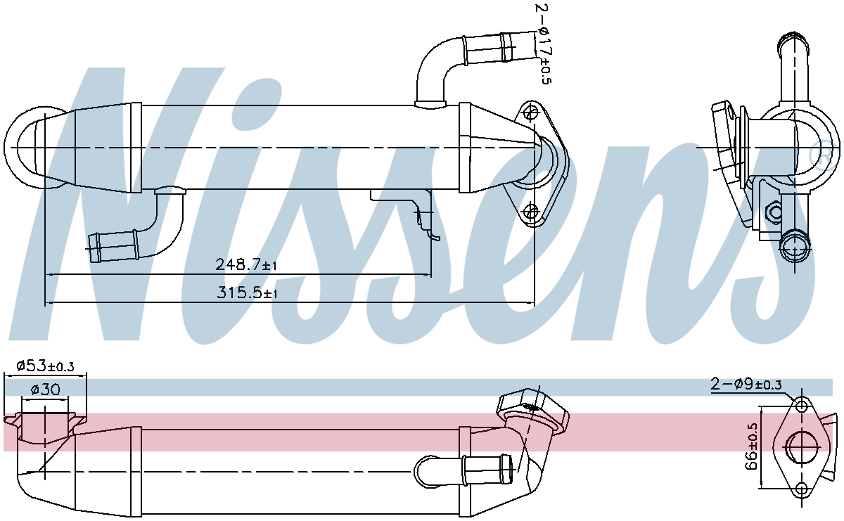 Nissens EGR Cooler 989406