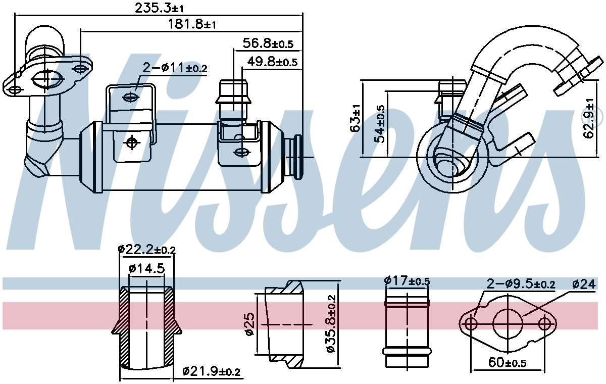 Nissens EGR Cooler 989407