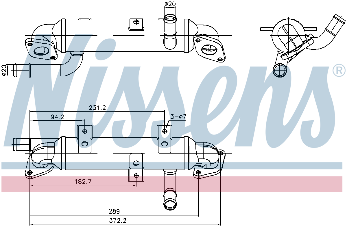 Nissens EGR Cooler 989417