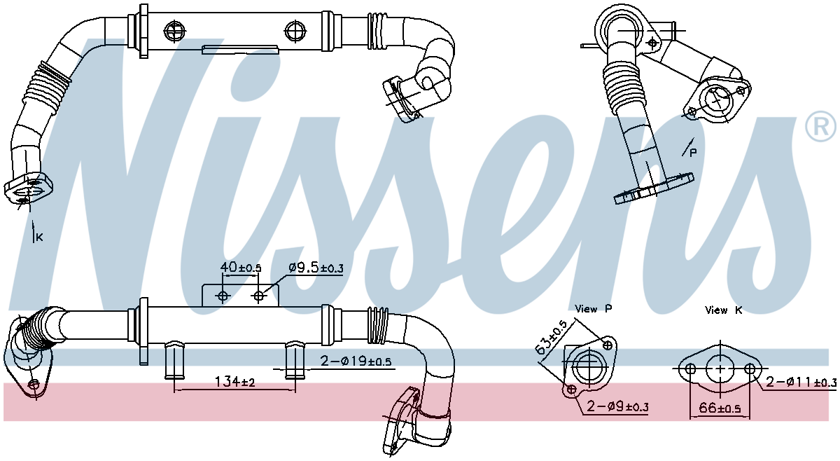 Nissens EGR Cooler 989428