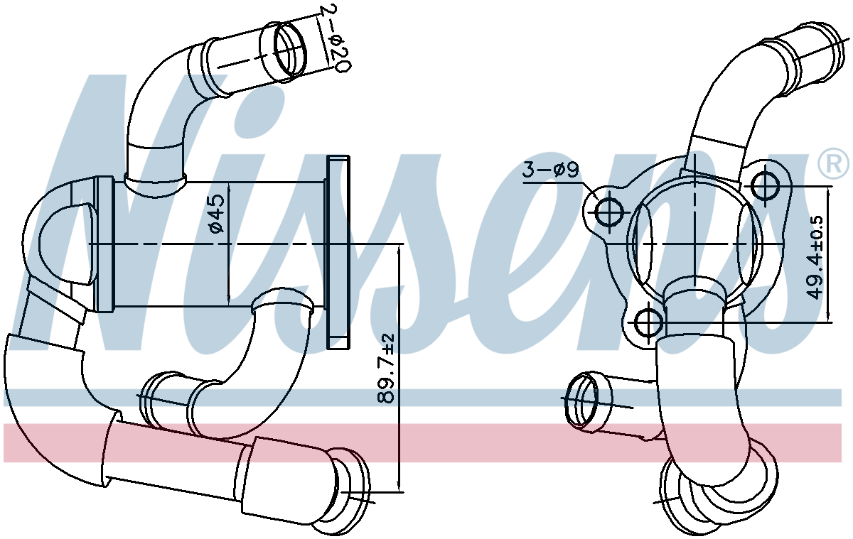 Nissens EGR Cooler 989433