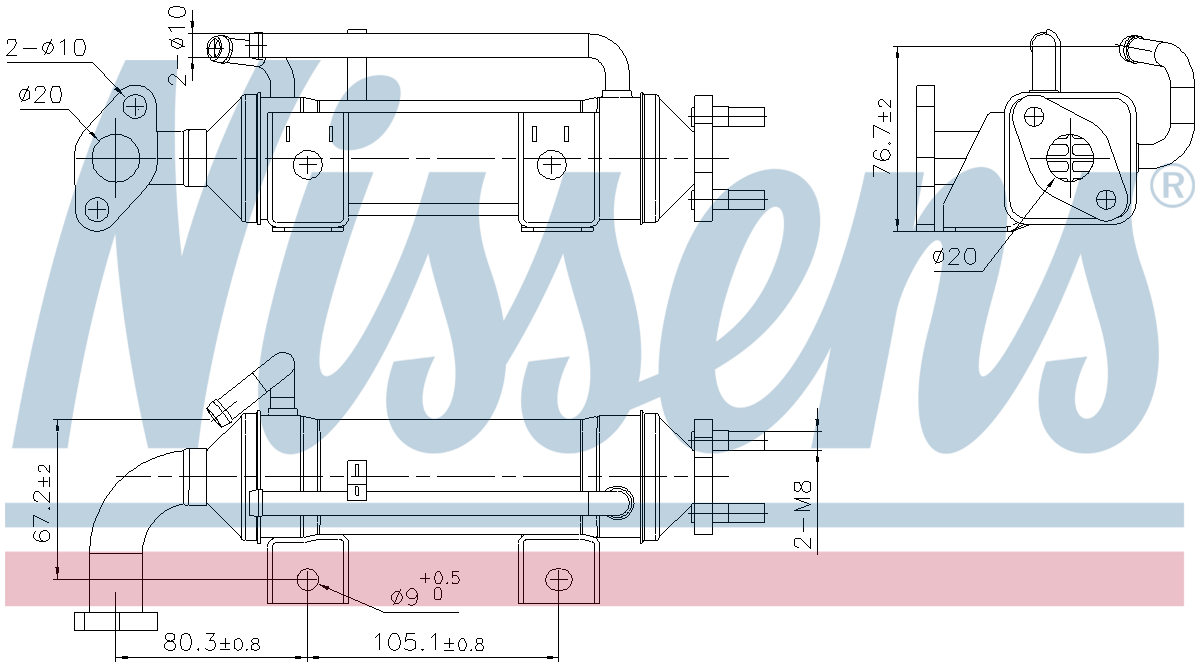 Nissens EGR Cooler 989435