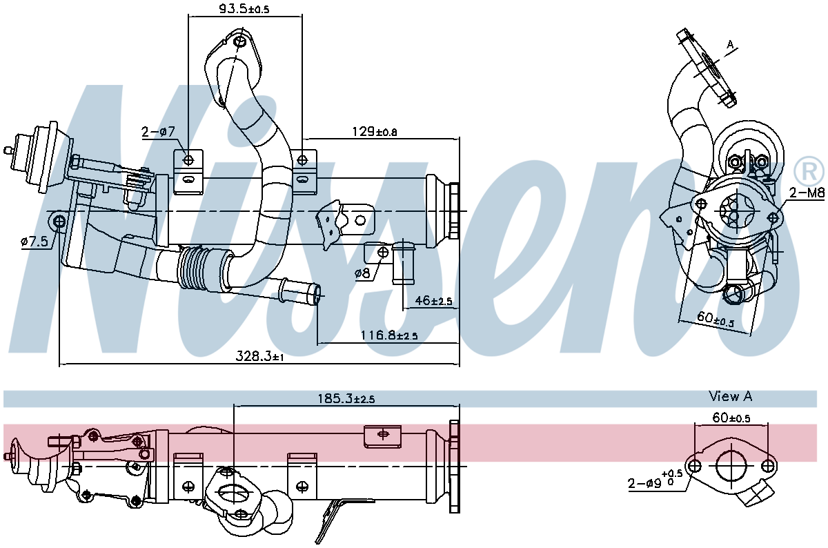 Nissens EGR Cooler 989448