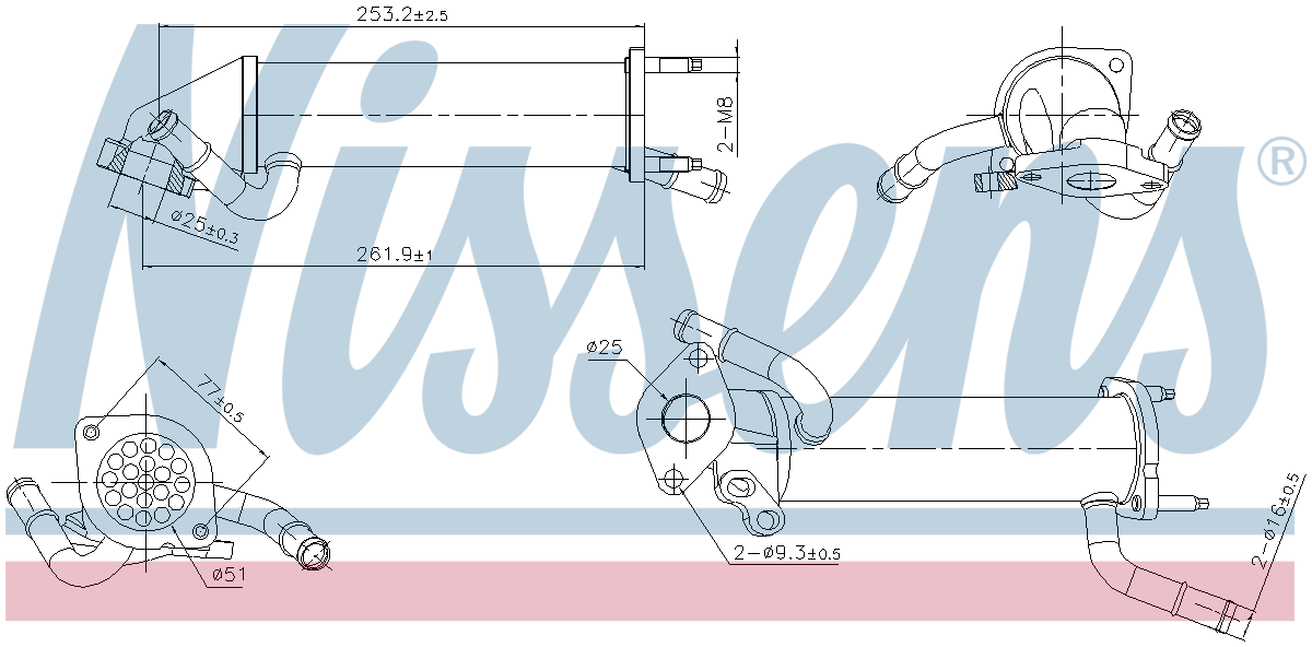 Nissens EGR Cooler 989449