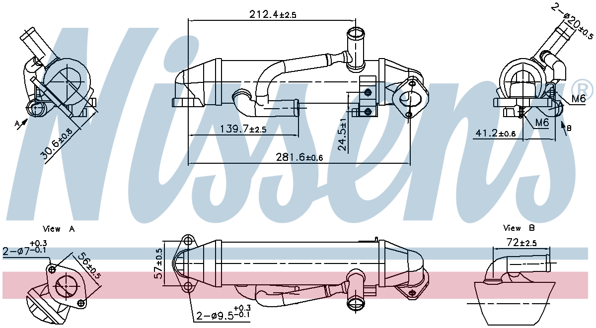 Nissens EGR Cooler 989456