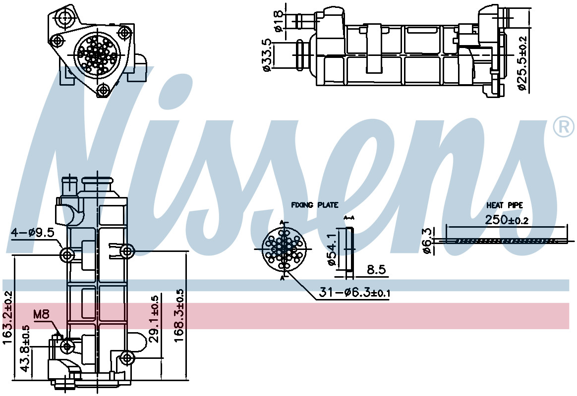 Nissens EGR Cooler 989458