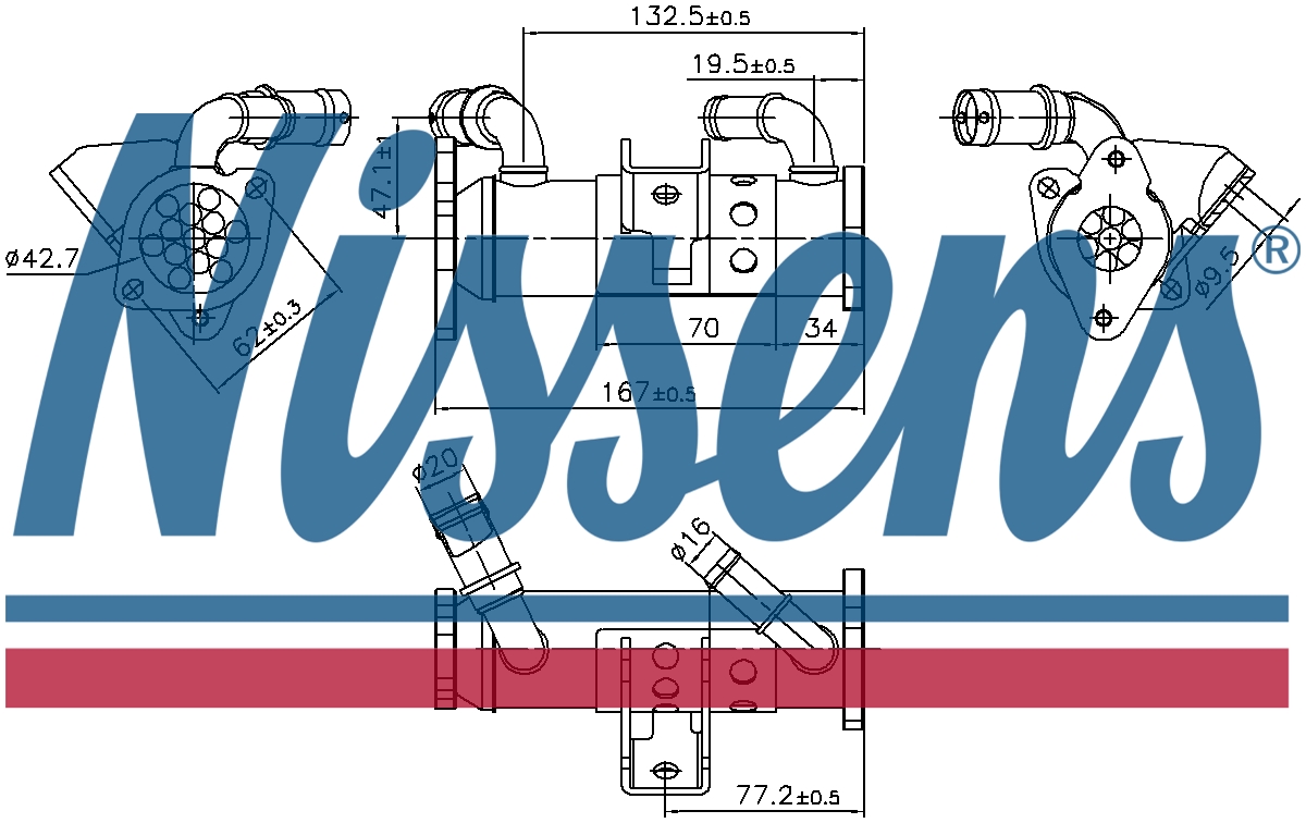 Nissens EGR cooler 989473