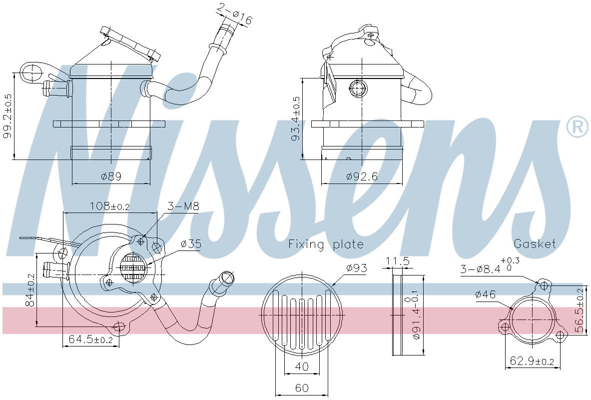 Nissens EGR Cooler 989480
