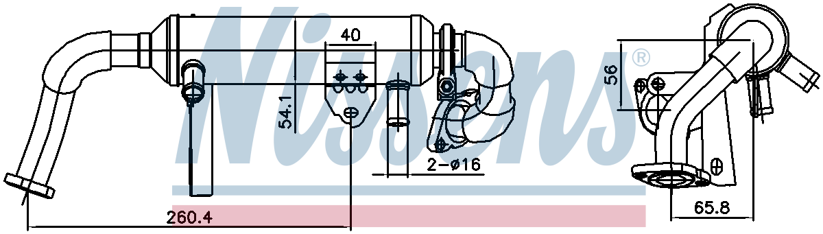 Nissens EGR Cooler 989482