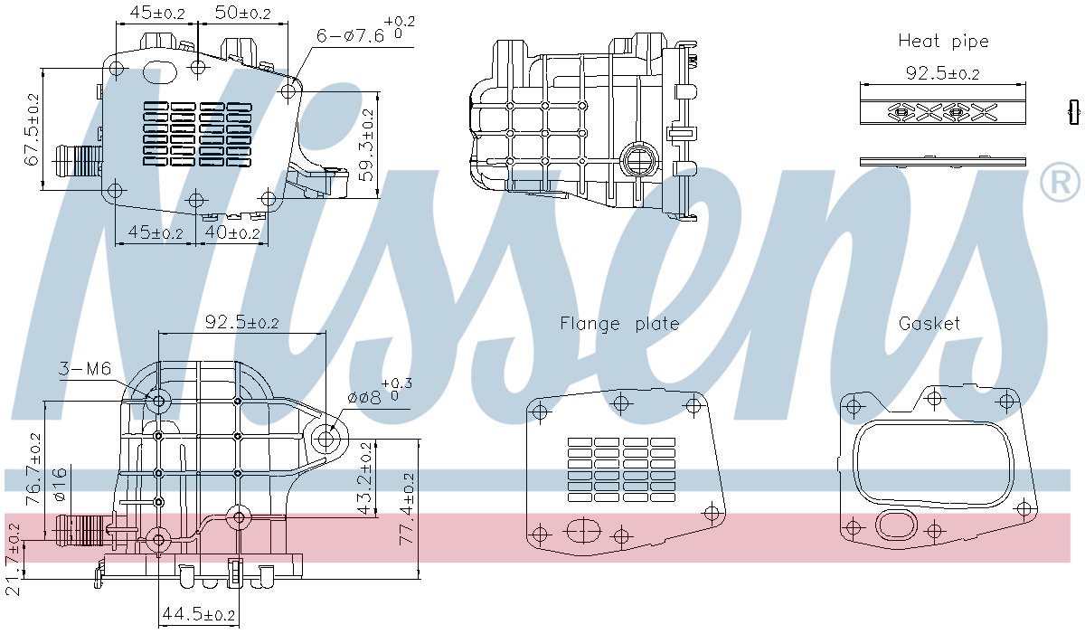 Nissens EGR Cooler 989493