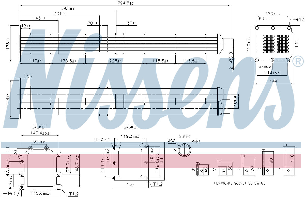 Nissens EGR Cooler 989568