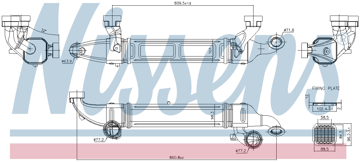 Nissens EGR Cooler 989570