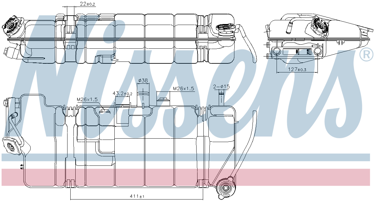 Nissens Coolant Expansion Tank 996029