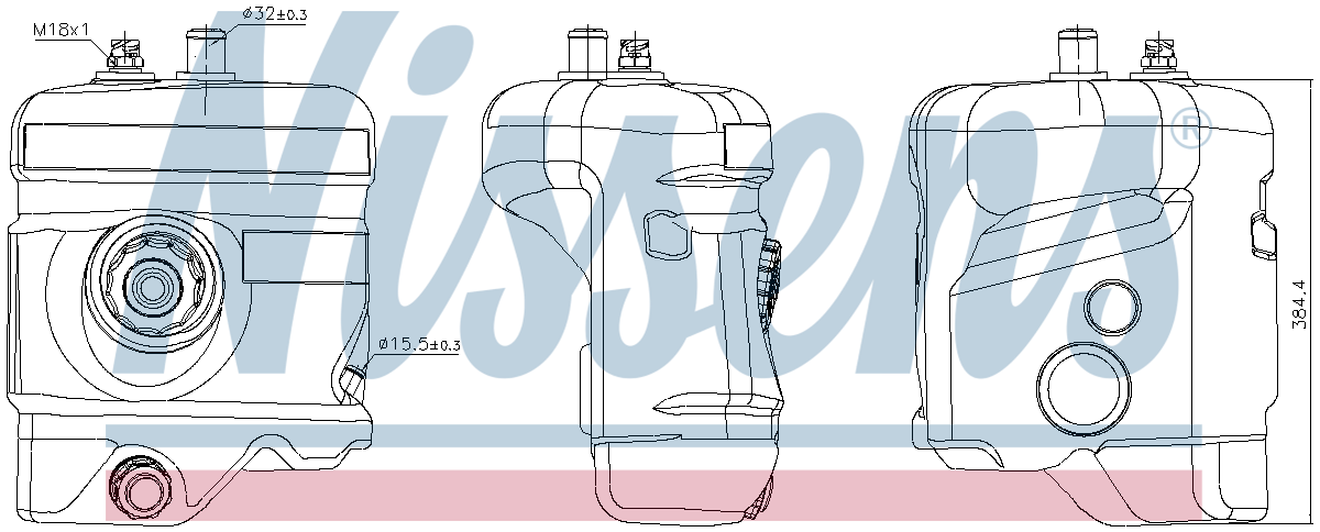 Nissens Coolant Expansion Tank 996034