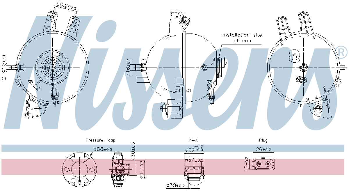 Nissens Coolant Expansion Tank 996167