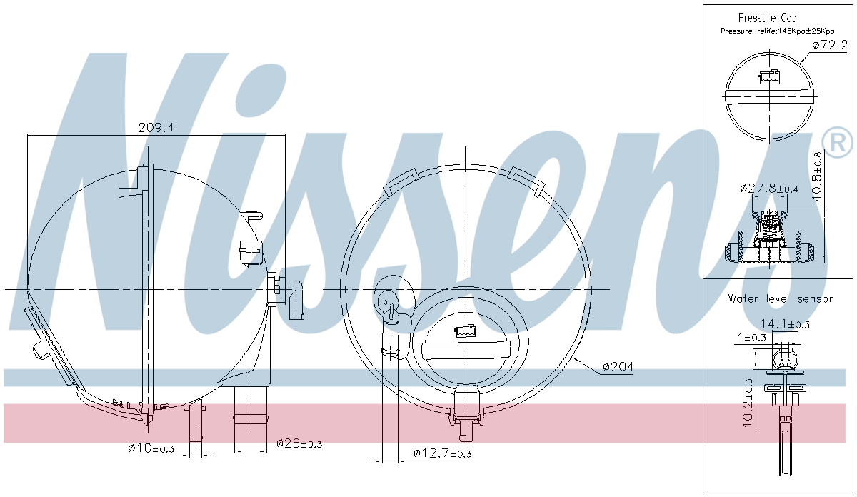 Nissens Coolant Expansion Tank 996186