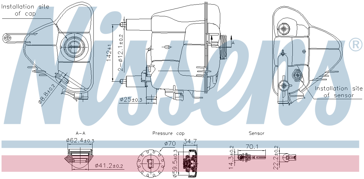 Nissens Coolant Expansion Tank 996191