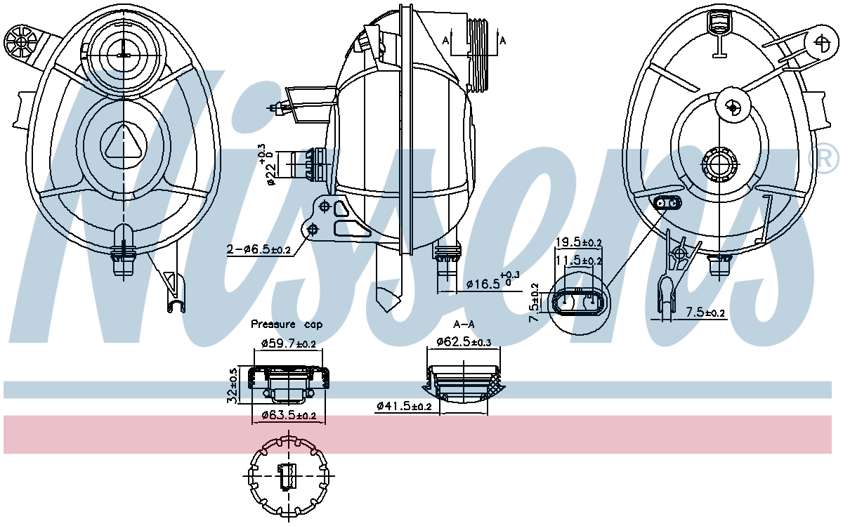 Nissens Coolant Expansion Tank 996201