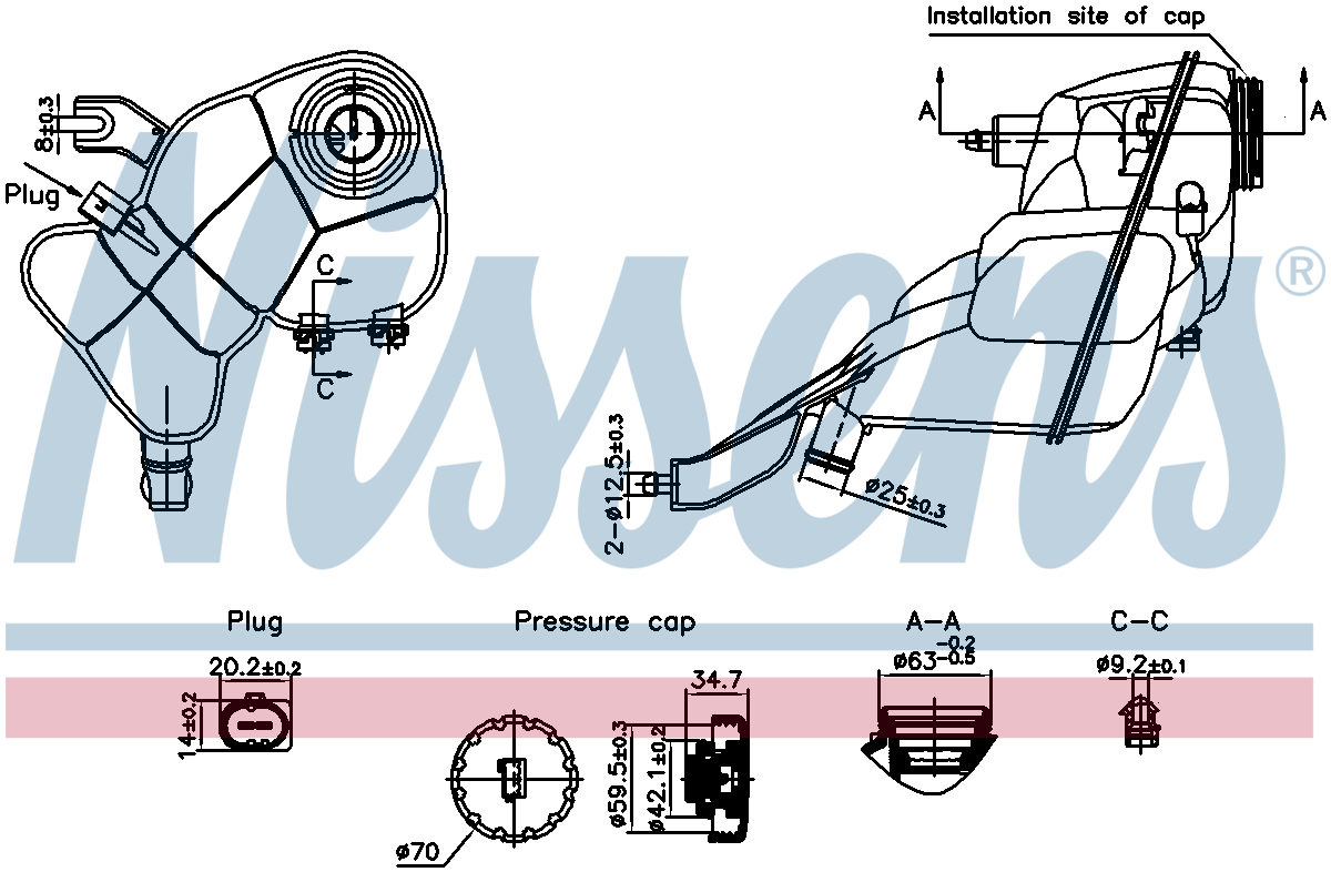 Nissens Coolant Expansion Tank 996204