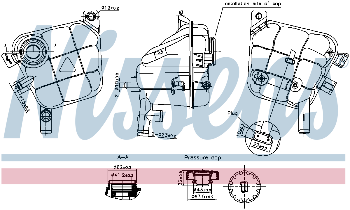 Nissens Coolant Expansion Tank 996207