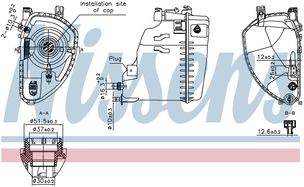 Nissens Coolant Expansion Tank 996213