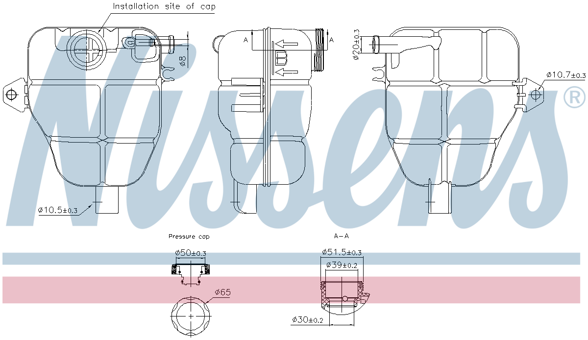 Nissens Coolant Expansion Tank 996218