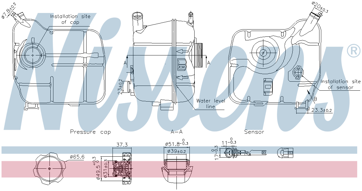 Nissens Coolant Expansion Tank 996239