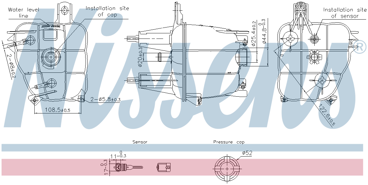 Nissens Coolant Expansion Tank 996241