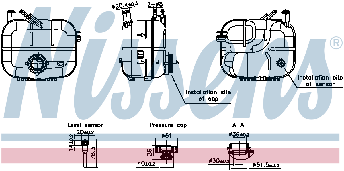 Nissens Coolant Expansion Tank 996243